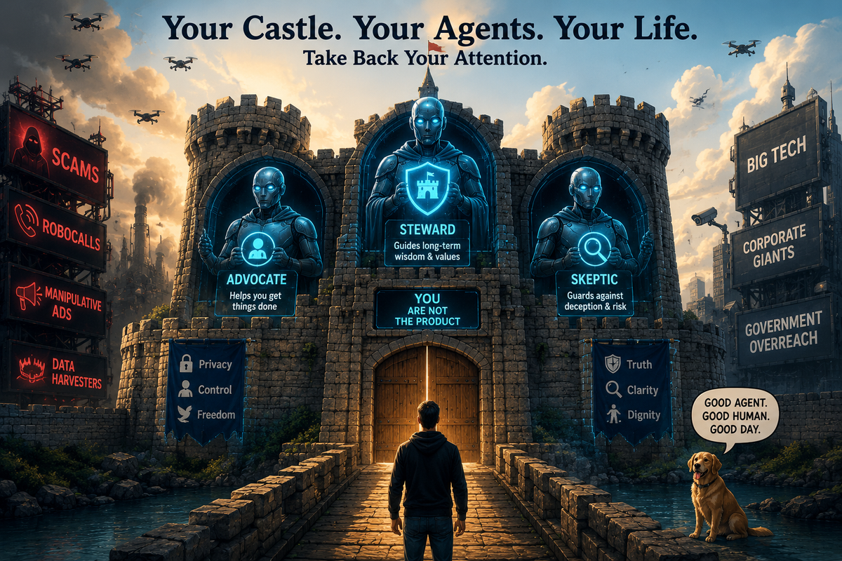 The Citizen Castle Layer: Personal AI, Human Dignity, and the End of the Attention Empire
